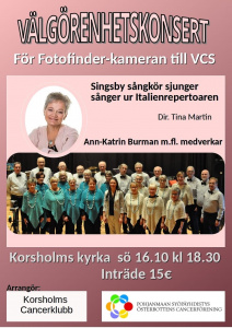 Affisch för välgörenhetskonserten