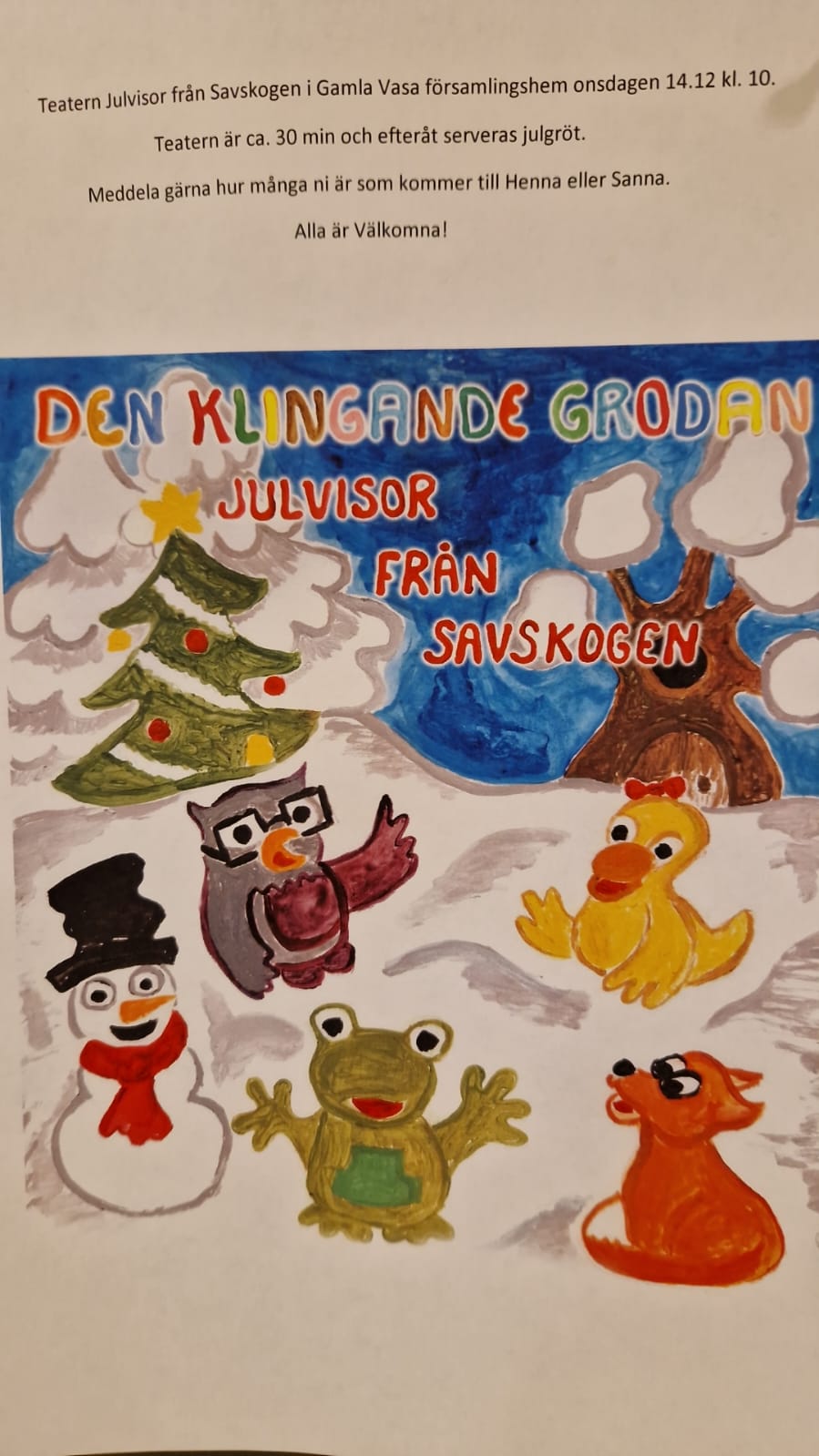 Julvisor från Savskogen