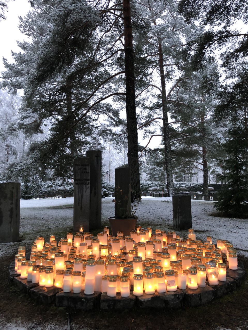 psalmÅsång via internet Gravljus vid gravgården